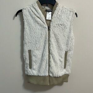 Patagonia Conejo hooded fleece vest XS faux fur sherpa style zip up fuzzy soft